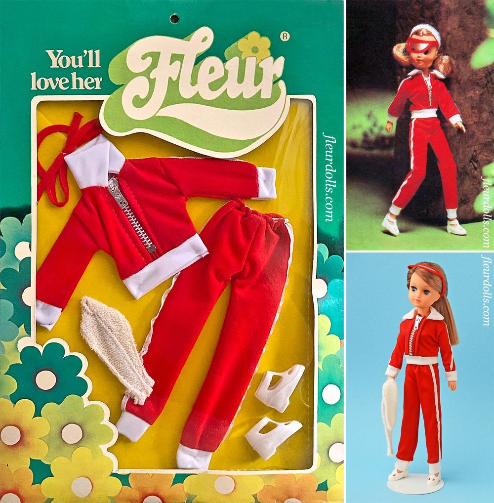 Fleur doll red jogging fashion 1211 NRFB outfit Otto Simon