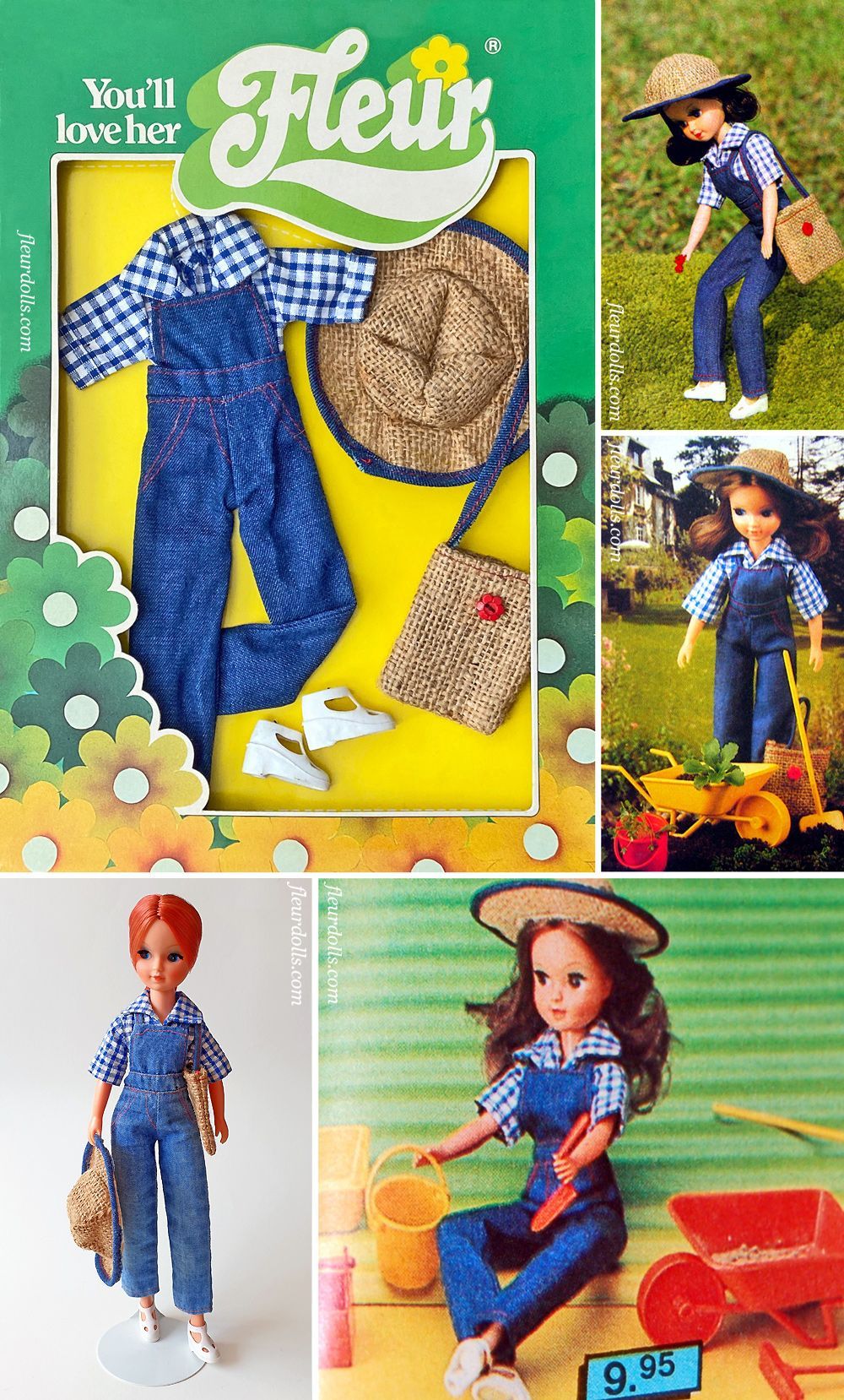 Fleur fashion doll garden outfit 1227 Otto Simon NRFB