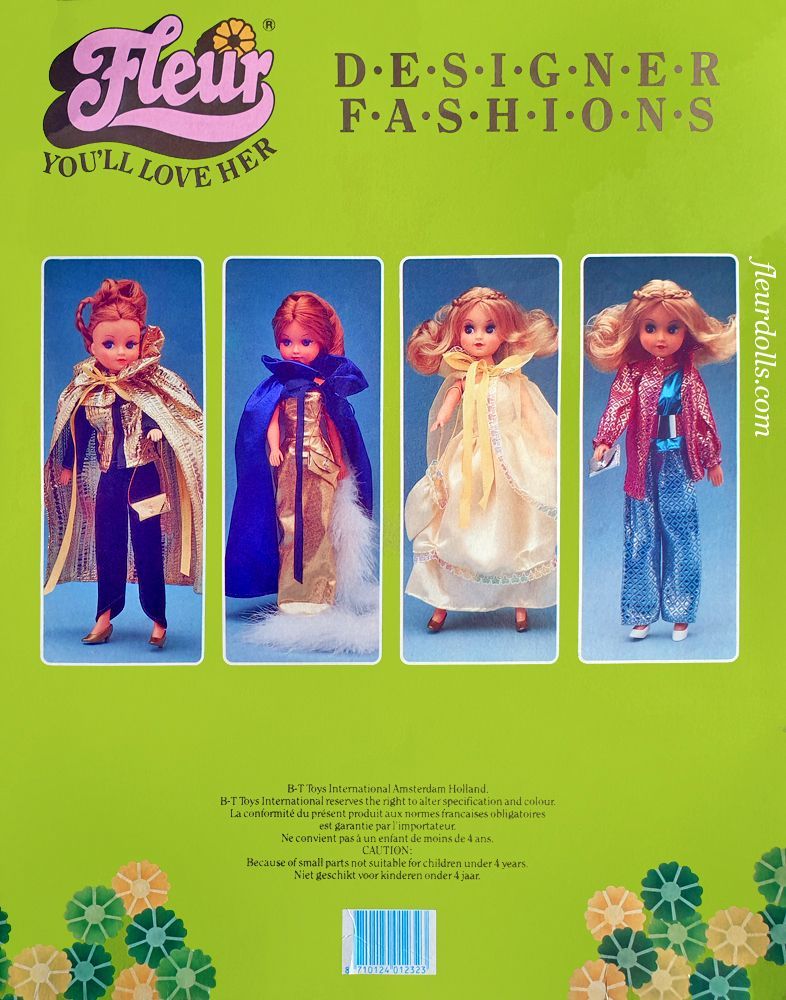 Box for Fleur doll Designer Fashions collection Otto SImon 1232 from year 1988.