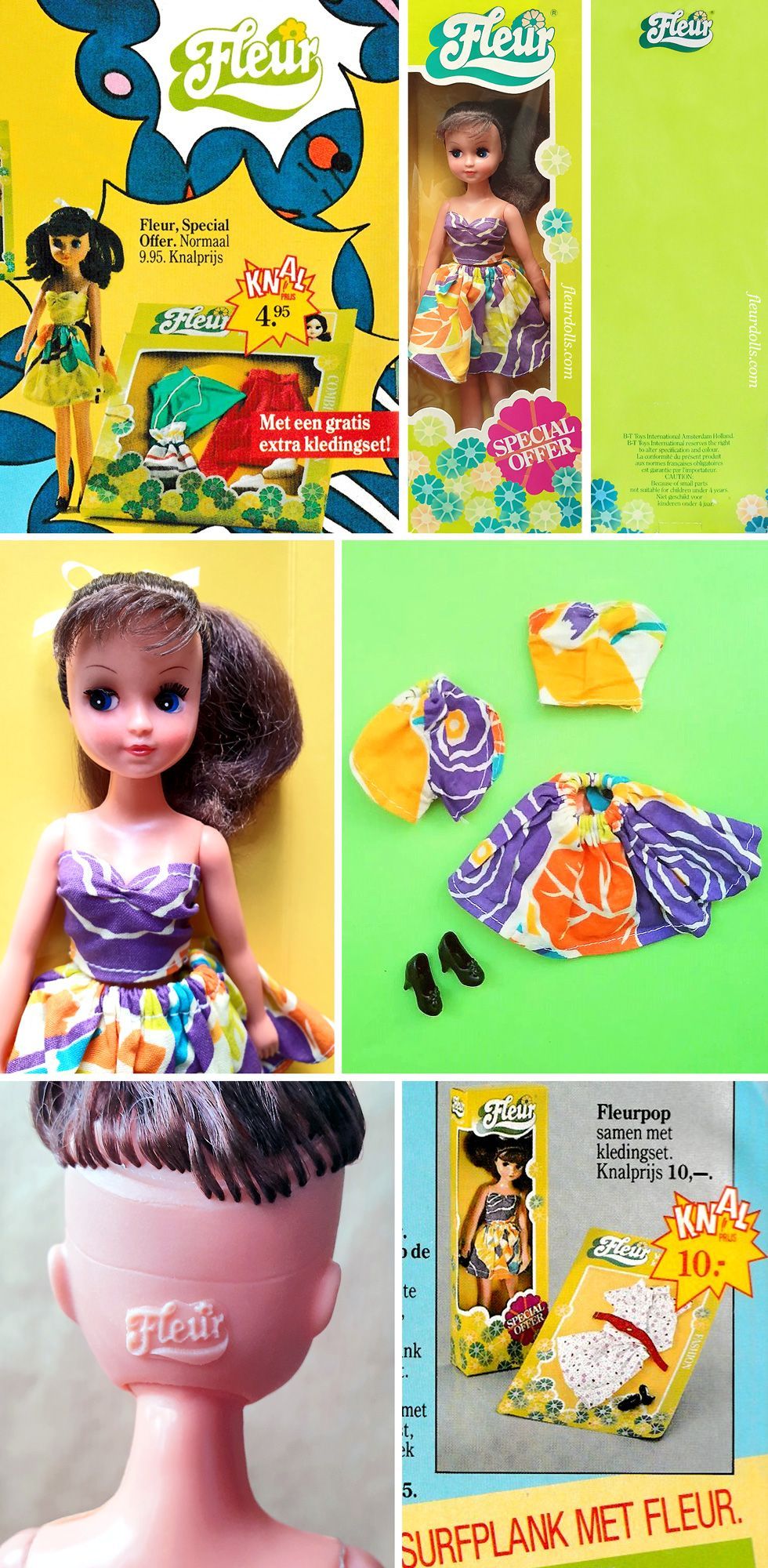 Special Offer Fleur doll flower top and skirt Otto Simon 1987 Dutch fashion doll