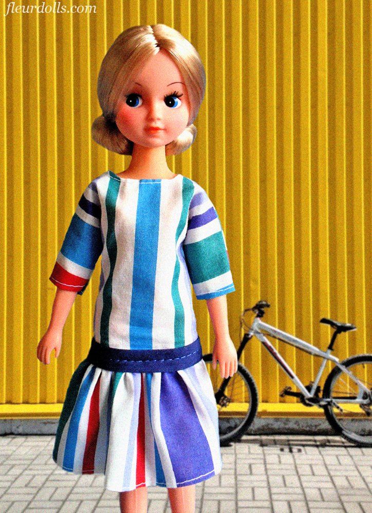 Fleur Special Offer striped dress doll