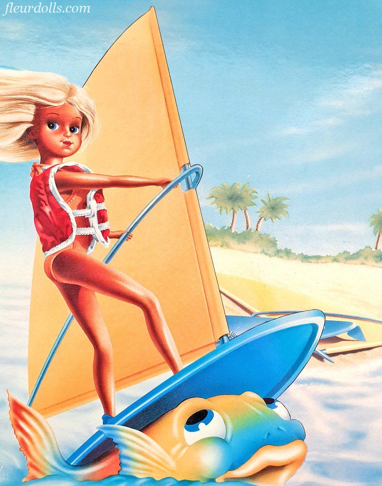 Sunshine Fleur doll surfing promo