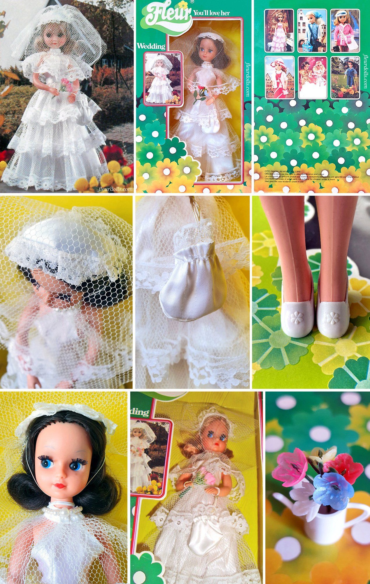Wedding Fleur doll bride 1980s fashion doll Otto Simon Netherlands