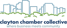 Logo for Clayton Chamber Collective: white 