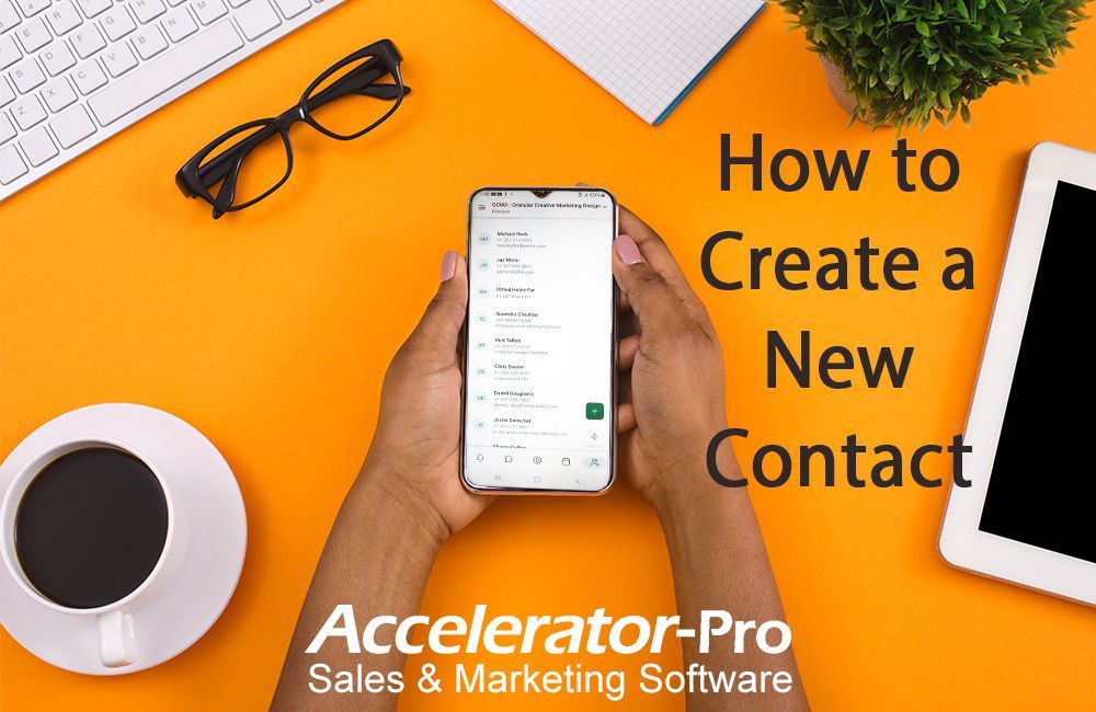 How to add a contact in Accelerator-Pro
