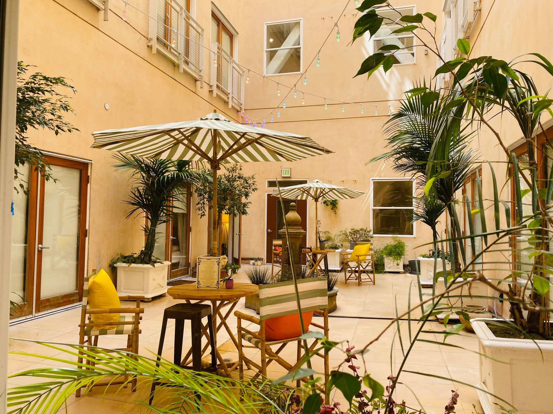 Serene courtyard
