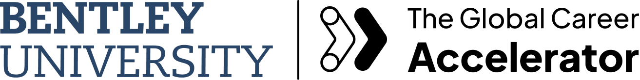 Bentley University and The Global Career Accelerator logos