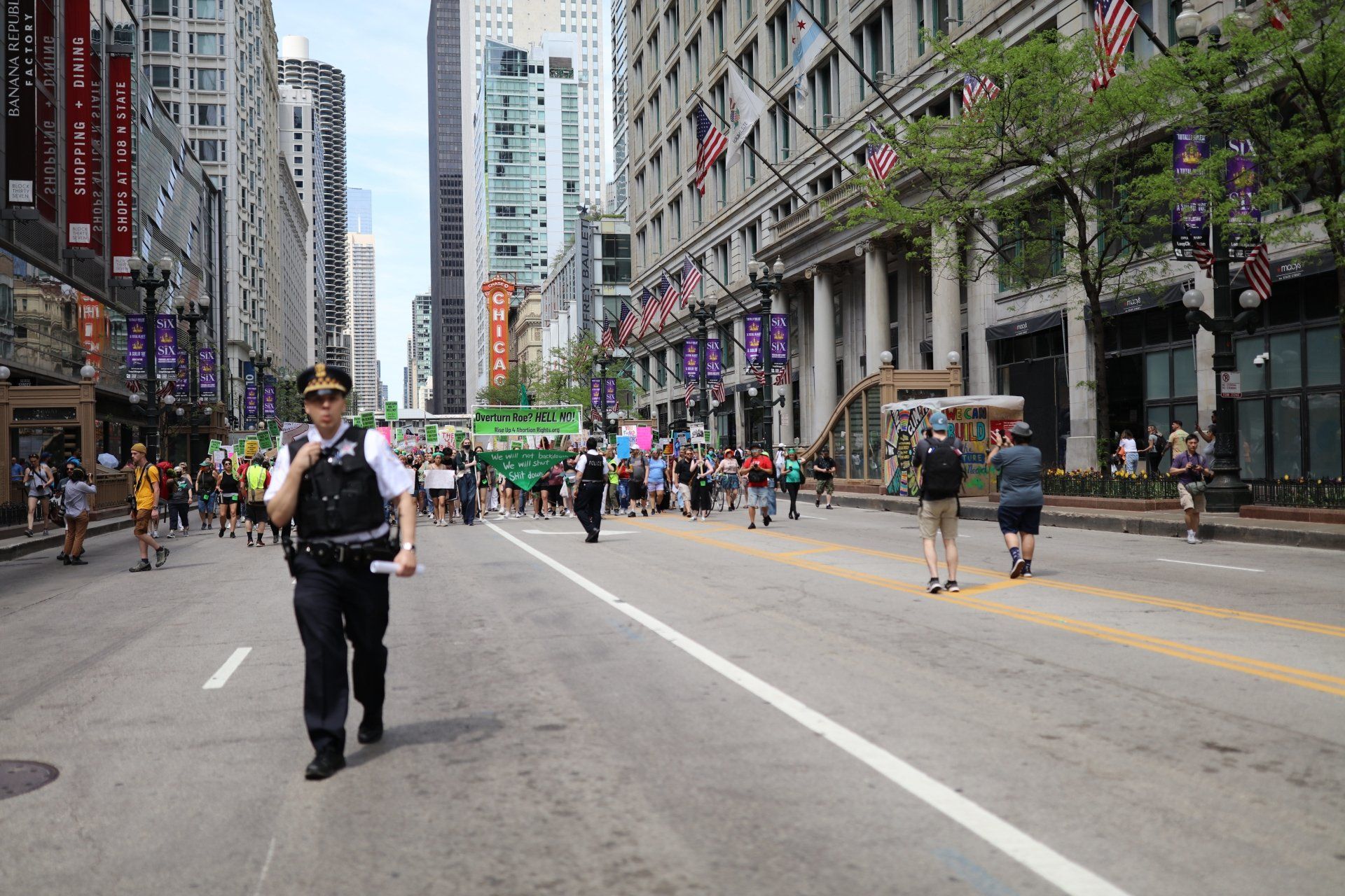 Pro Roe v. Wade protest in Chicago Pro Roe v. Wade protest in Chicago