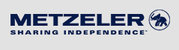 A metzeler logo that says sharing independence