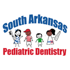 South Arkansas Pediatric Dentistry logo with four cartoon children and blue-red text