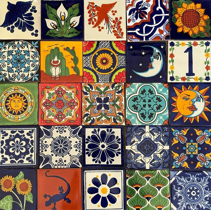 AZULEJO DE BARRO DECORADO