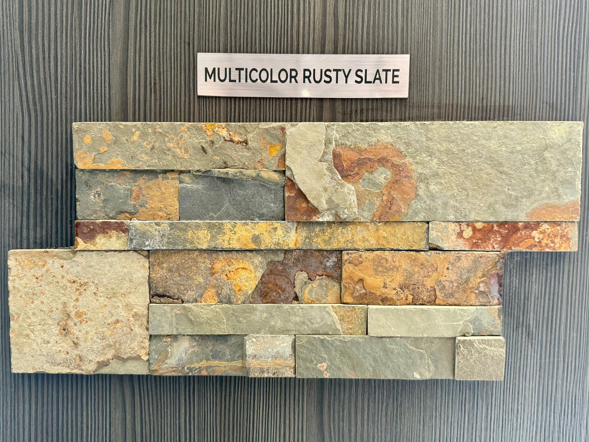 FACHALETA DE PIEDRA PREMIUM MULTICOLOR RUSTY SLATE