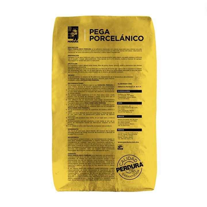 PEGA PORCELÁNICO
