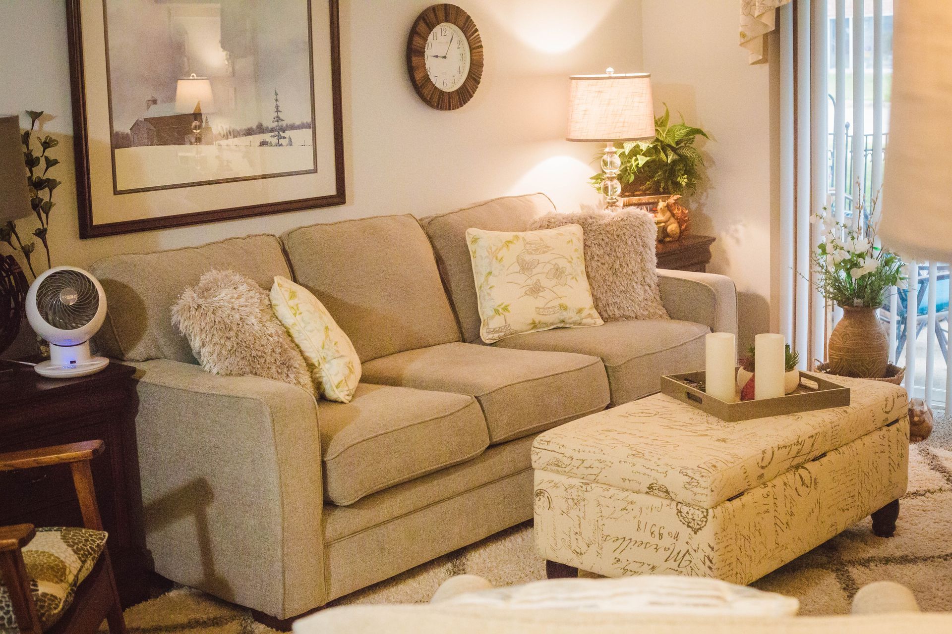 couch in living room
