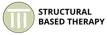 Structural Based Therapy logo with green circle icon and black text on white background