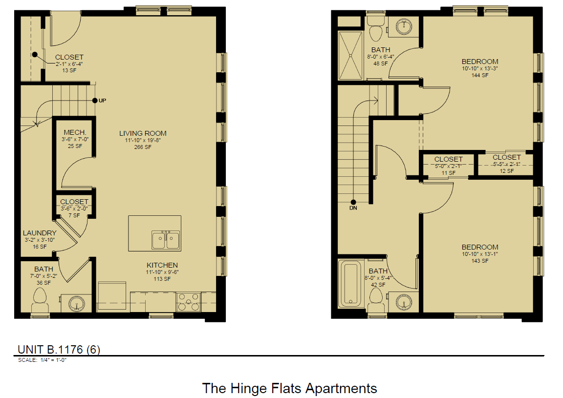 hinge flats unit b1175