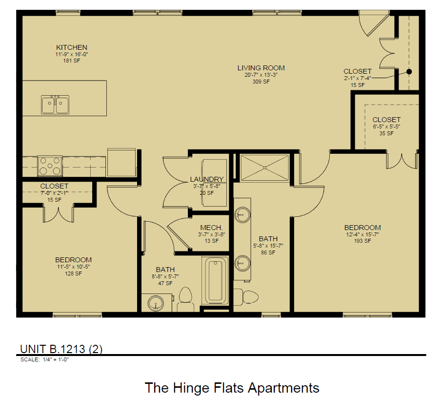 hinge flats unit b1213 2