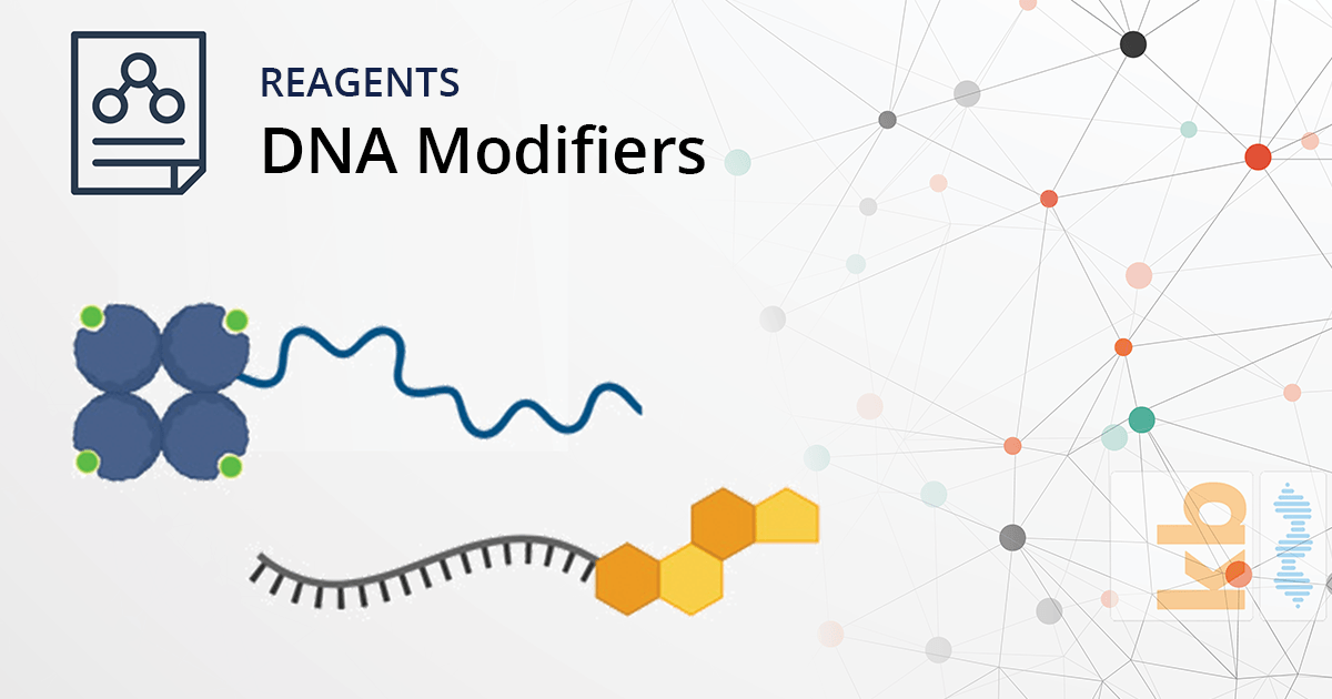 A picture of a dna modifier on a white background.