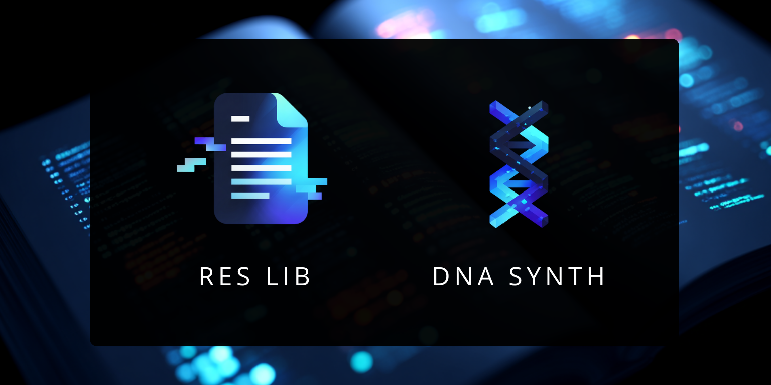 A graphic showing the process of dna synthesis.