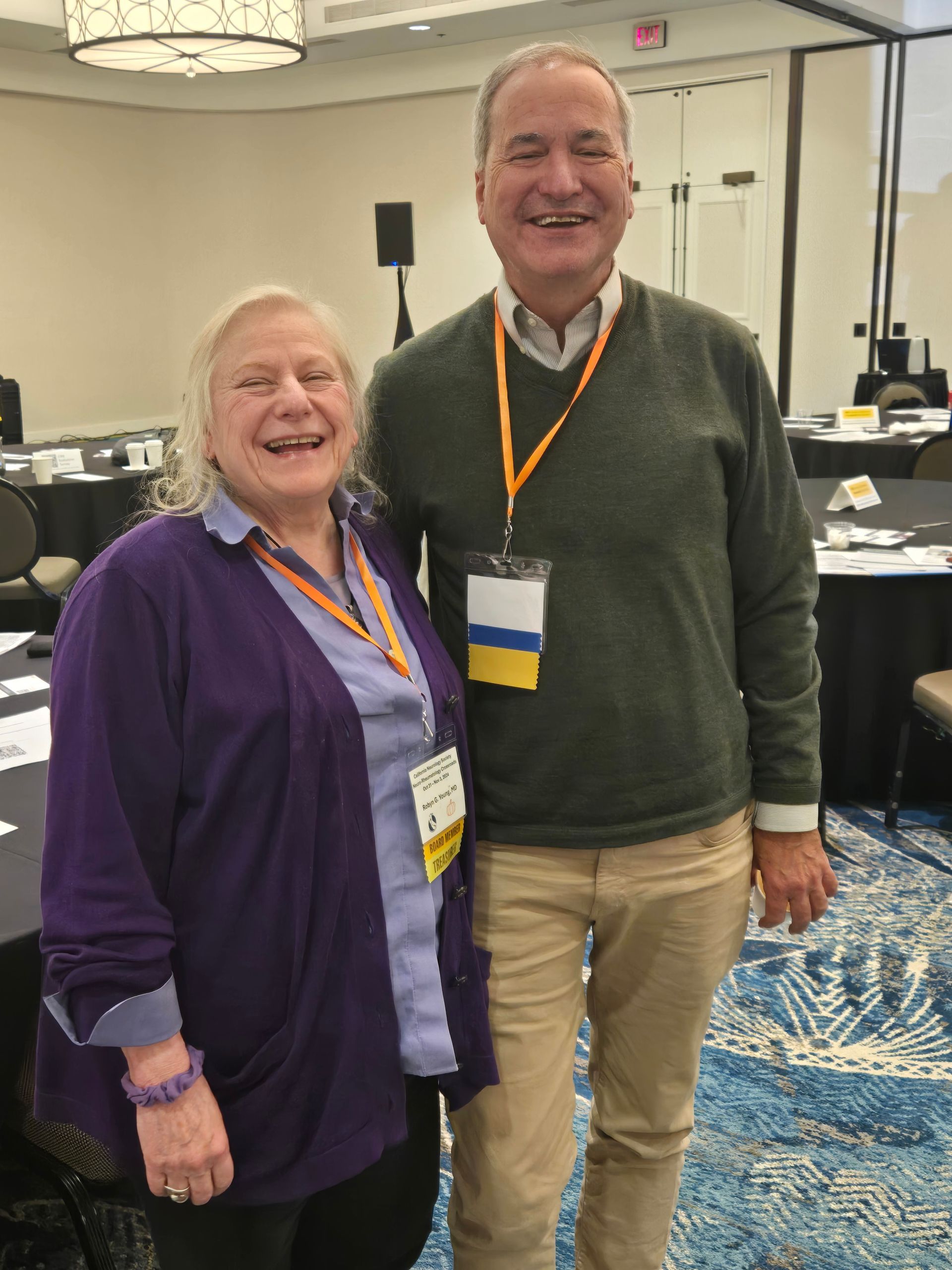 Robyn Young, MD with President Jeff Klingman, MD