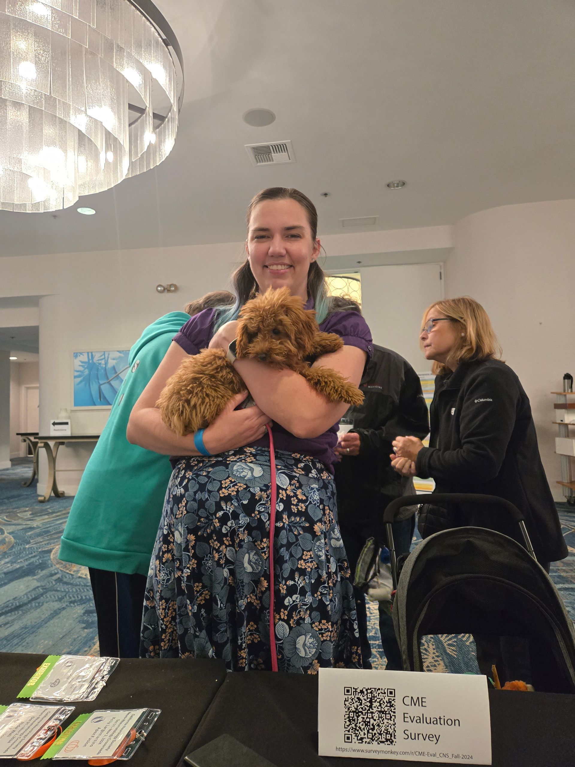 Mary Seerveld with puppy
