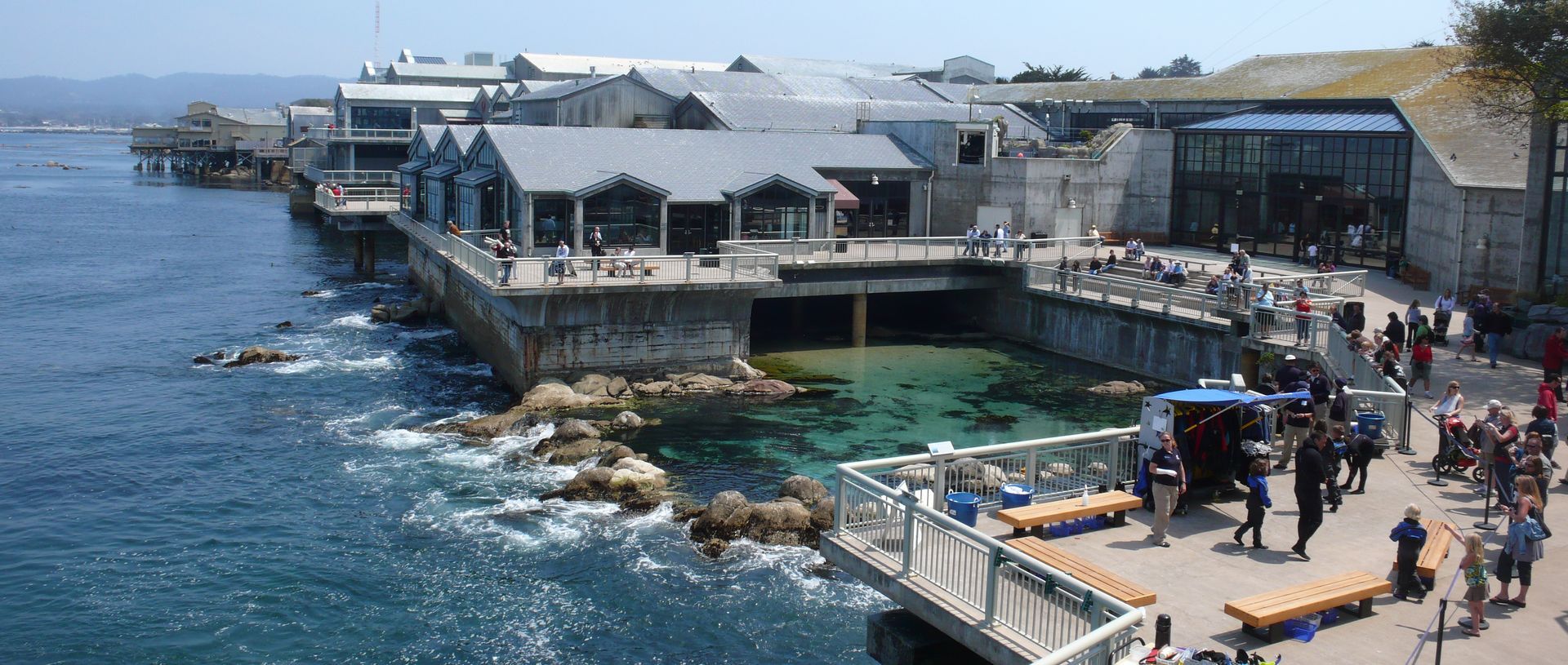 Back view of Monterey Bay Aquarium