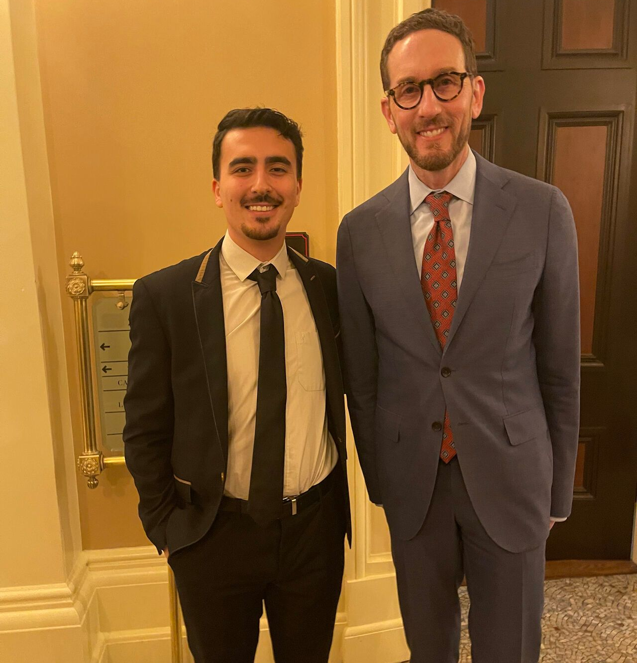 Selim Yilmaz, CNS Legislative Advocate and Senator Scott Wiener