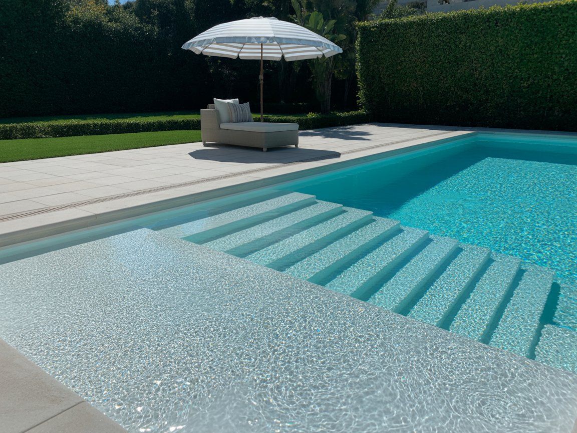 Florida Stucco finishes resist everyday wear, ensuring your pool always looks its best.