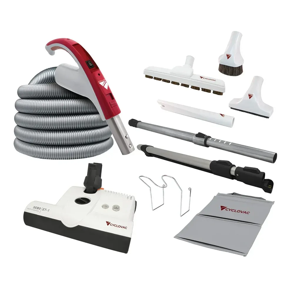 Cyclo Vac 35' Kit with SEBO ET-1 power head