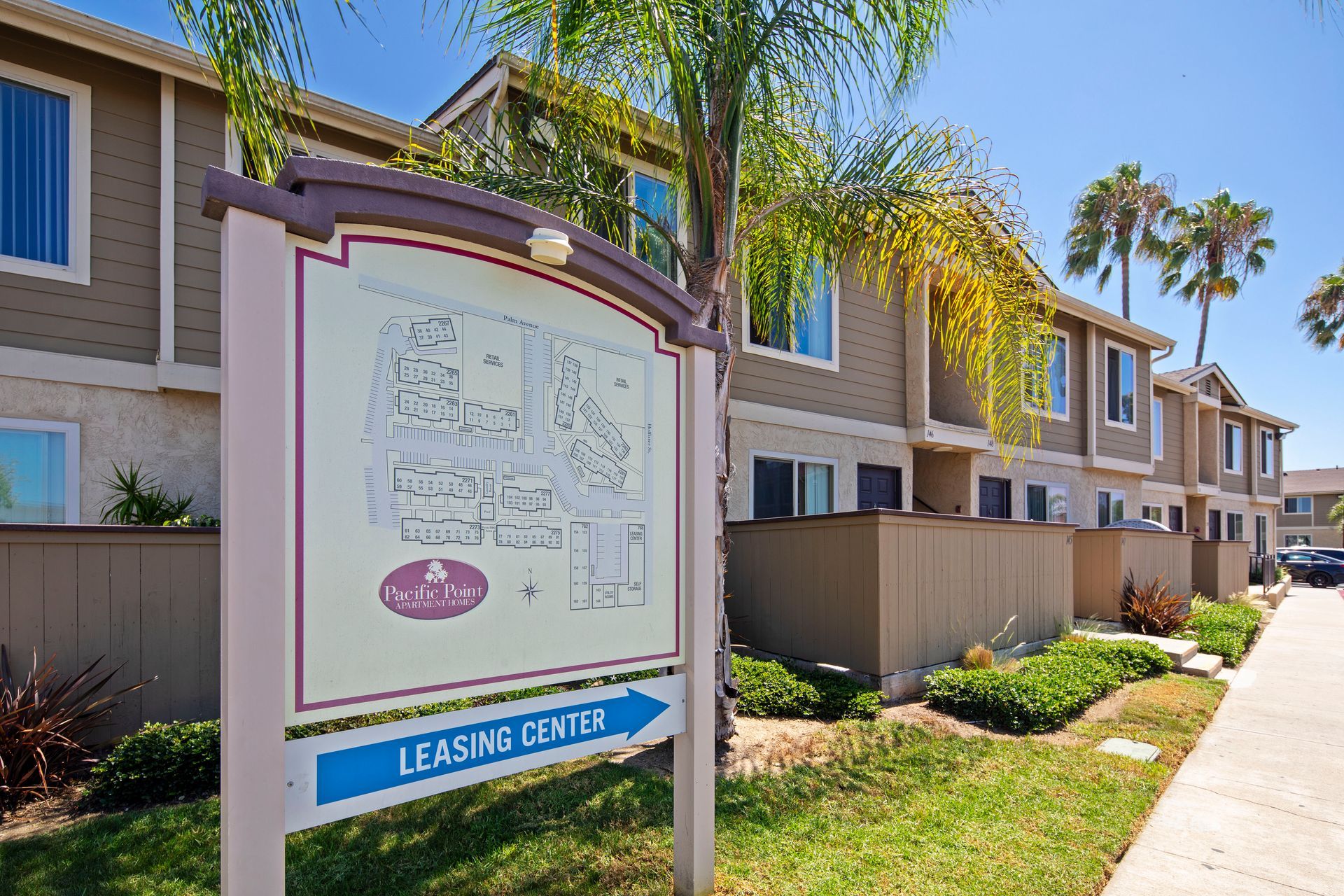 Pacific Point Apartments sign