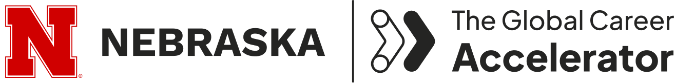 UNL and The Global Career Accelerator logos