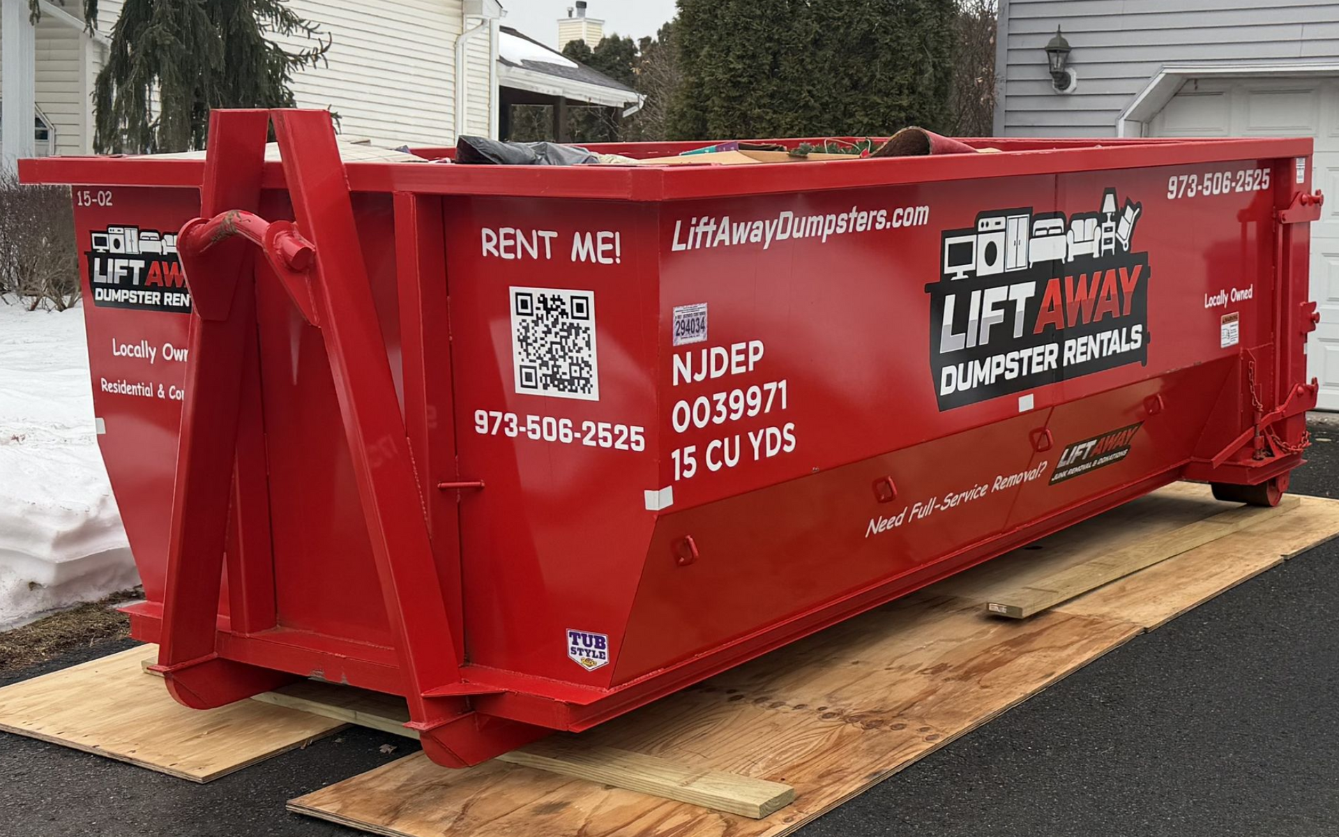 15 cu yd Dumpster
