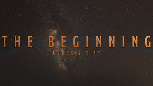 A poster for beginning genesis sermon series