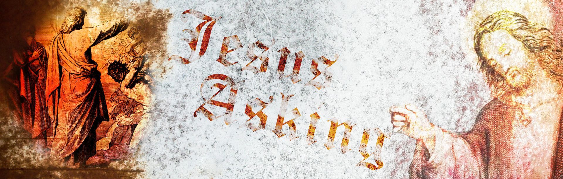 The word jesus is written on a white surface