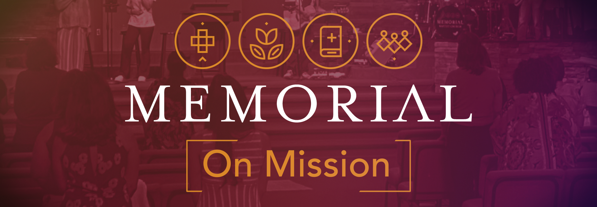 A sign that says memorial on mission on it