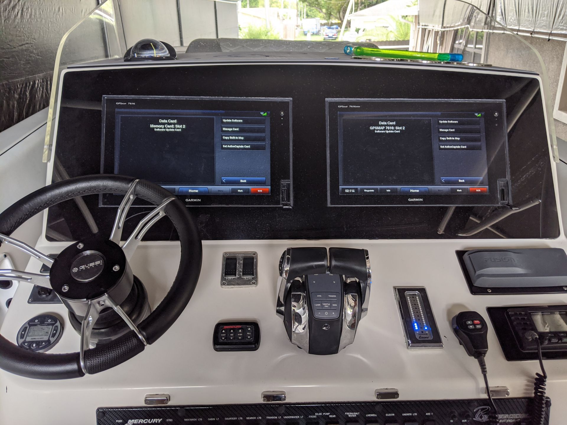 Marine radar and navigation display professionally installed
