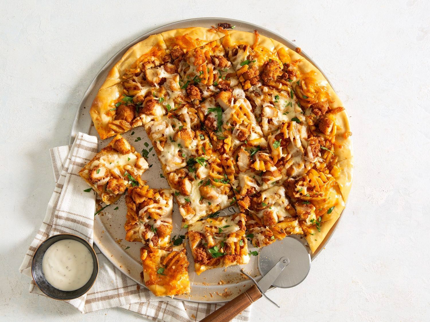 Chicken and Waffle Pizza