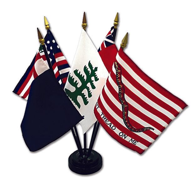 A flag that says