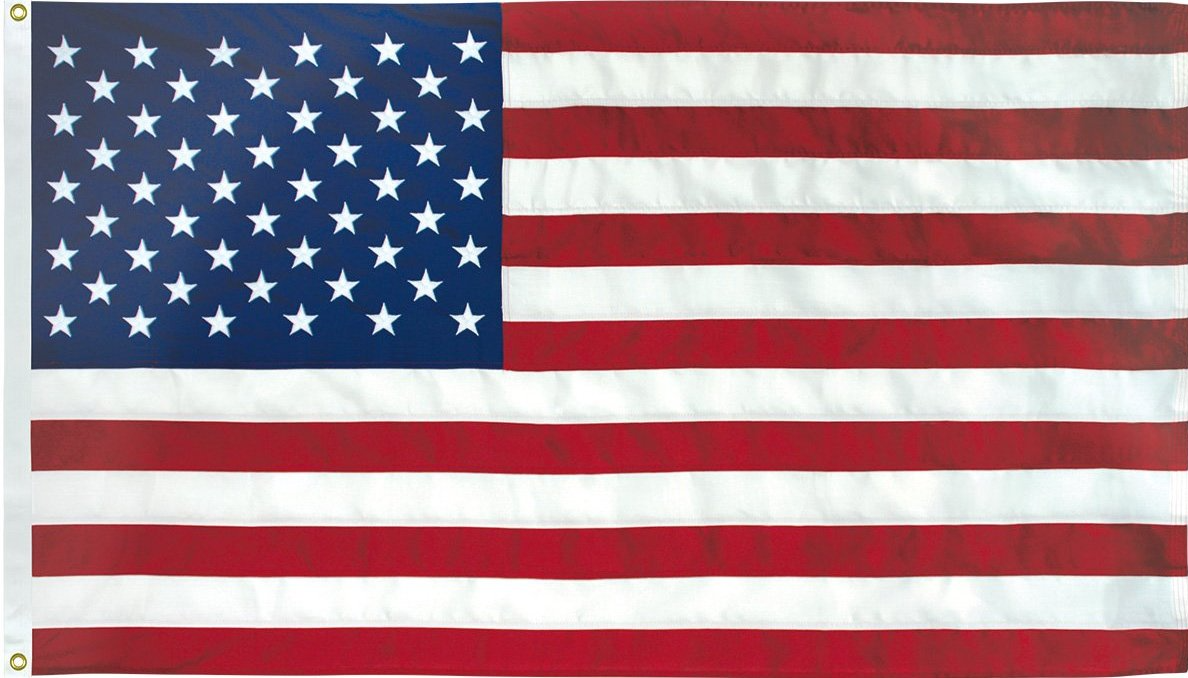 An american flag with red white and blue stripes and stars