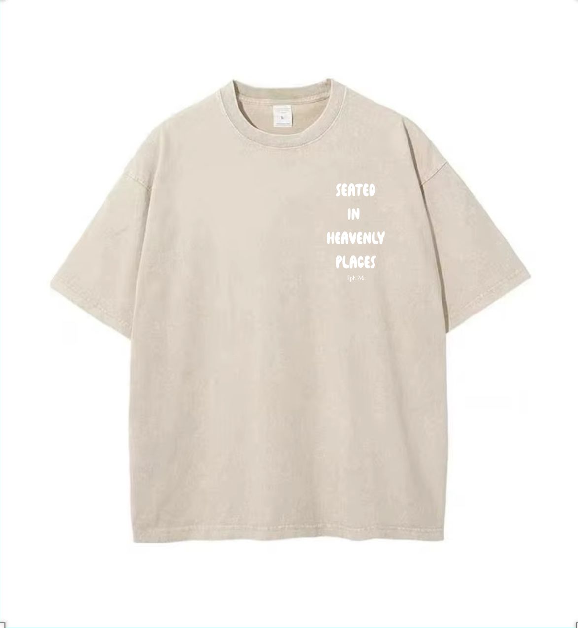 Tan Seated in Heavenly Places Shirt