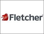 The fletcher logo has a red lion on it.