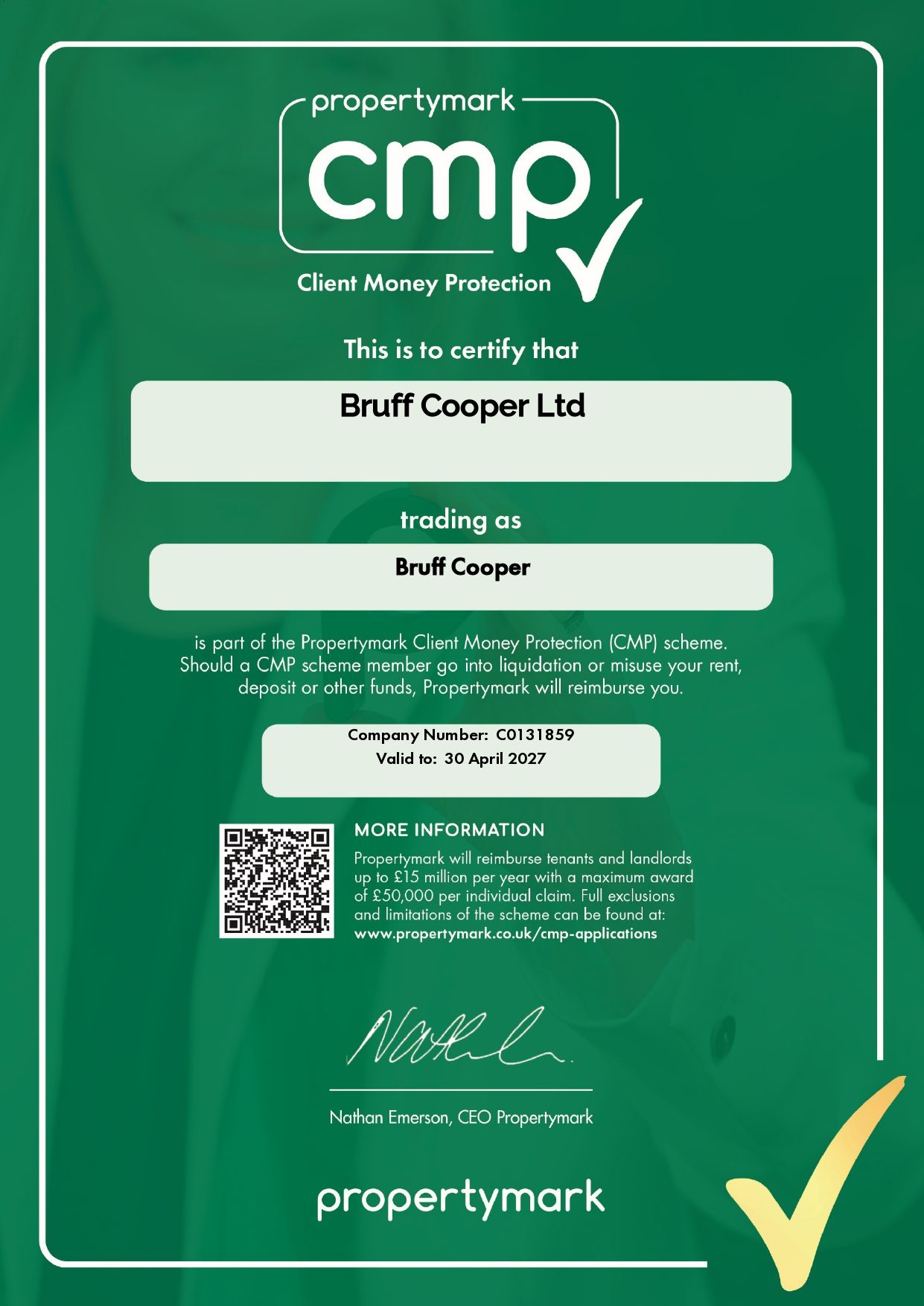 Bruff Cooper Client Money Protection