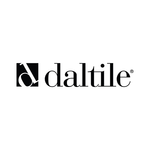DalTile logo in black text with a stylized square icon on a white background
