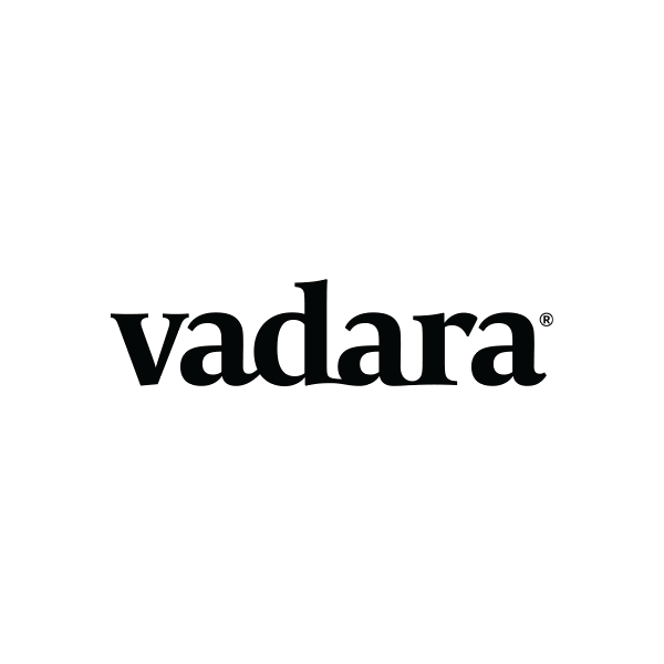 Black “vadara” wordmark on a white background.