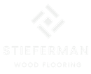 Stieferman Wood Flooring logo in light gray on white background