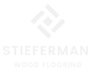 Stieferman Wood Flooring logo in pale gray on a white background