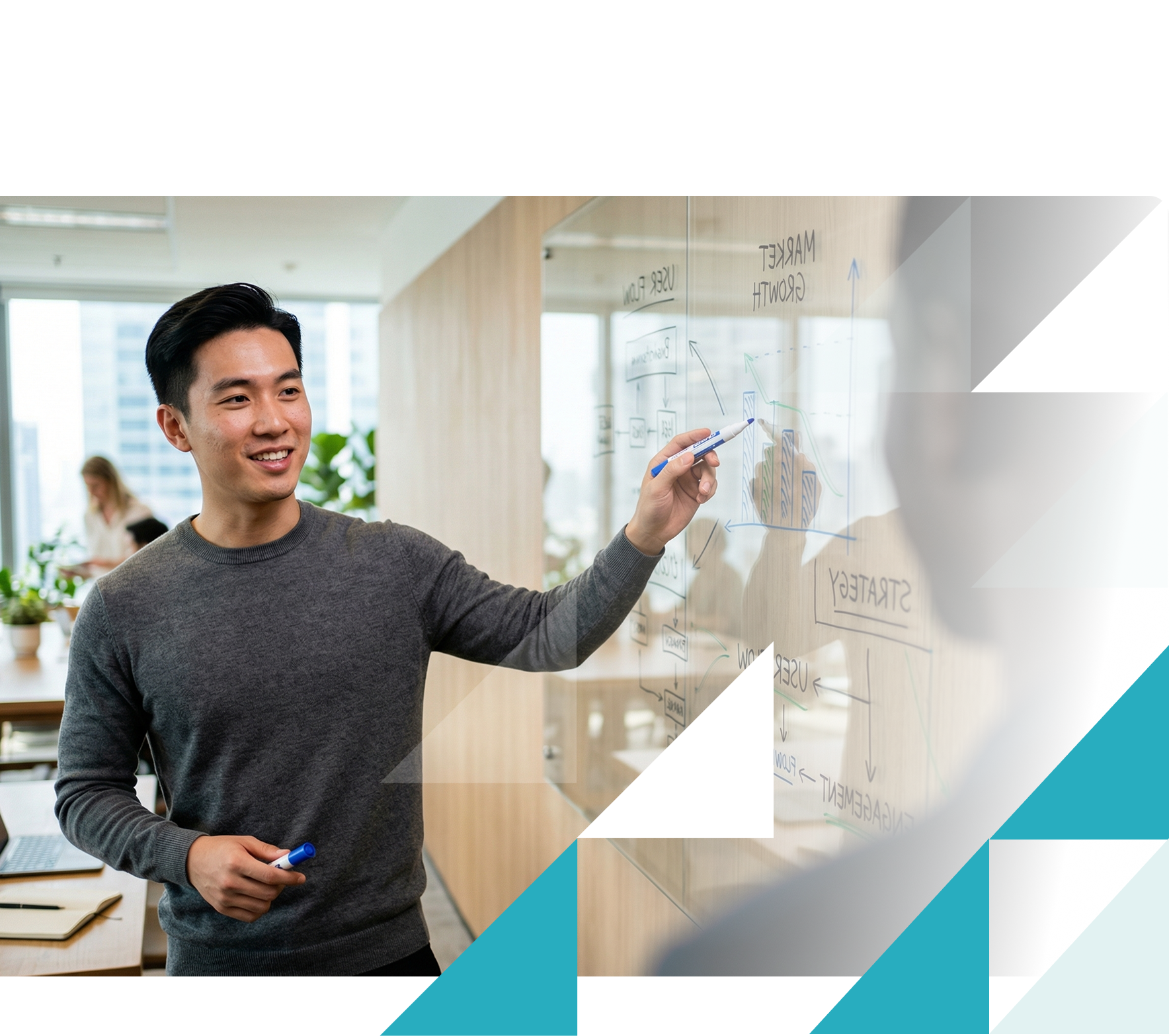 ARRive Growth Partners Fractional marketing services - leader presenting