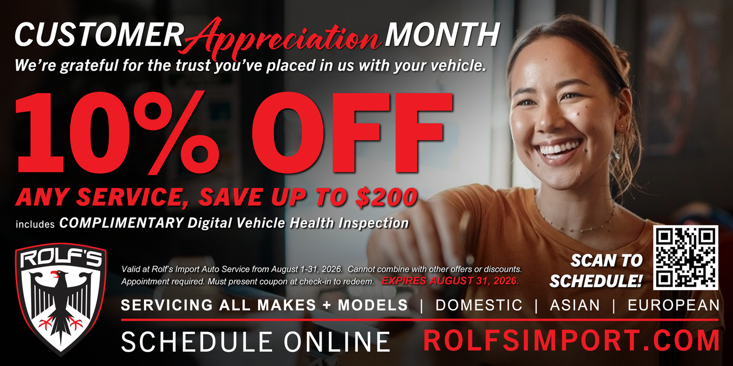 Rolf's Import Auto Service Auto Repair Special