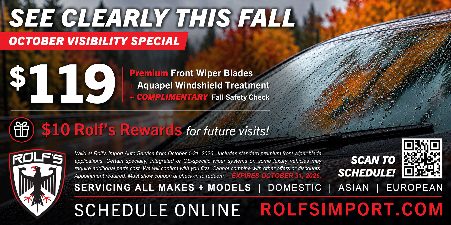 Monthly Promotion | Rolf's Import Auto Service