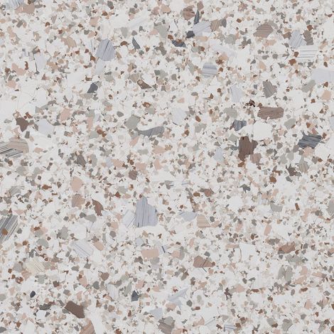 Mottled white, beige, and gray speckled stone or terrazzo surface texture